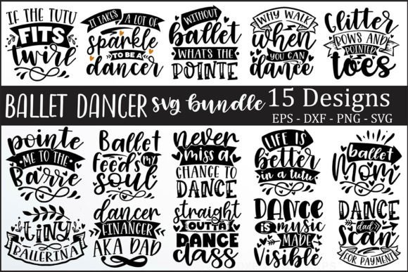 Ballet Dancer SVG Bundle