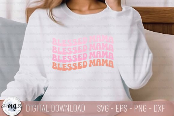 Blessed Mama - Retro Mother's Day SVG