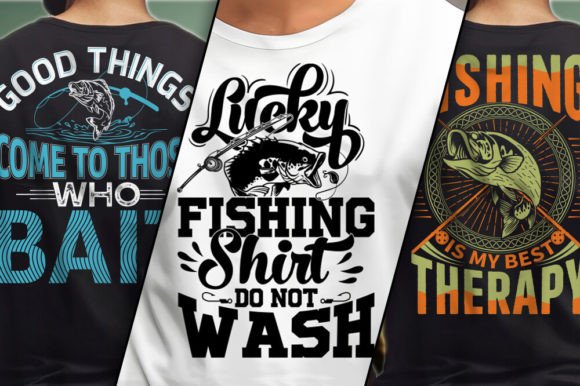 Fishing T-Shirt Design Bundle SVG
