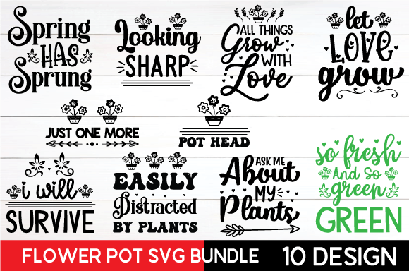 Flower Pot Svg Bundle Review