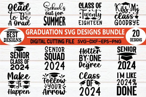Graduation SVG Design Bundle