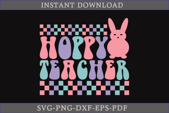 Hoppy Teacher Retro Funny Gift Shirt SVG