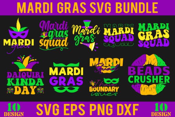 Mardi Gras Svg Bundle for Sale