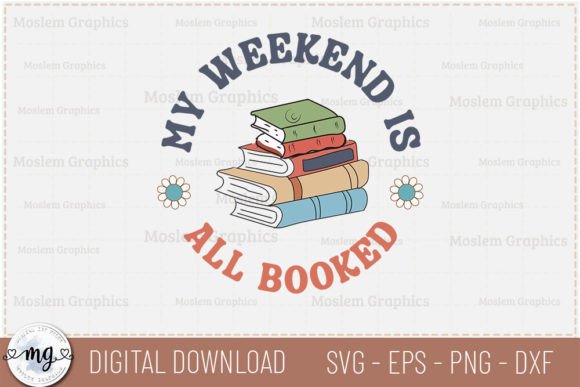 My Weekend is All Booked - Retro SVG