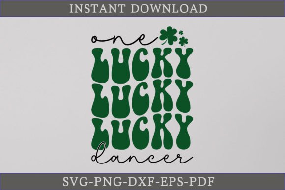 One Lucky Dancer Retro Gift Shirt SVG