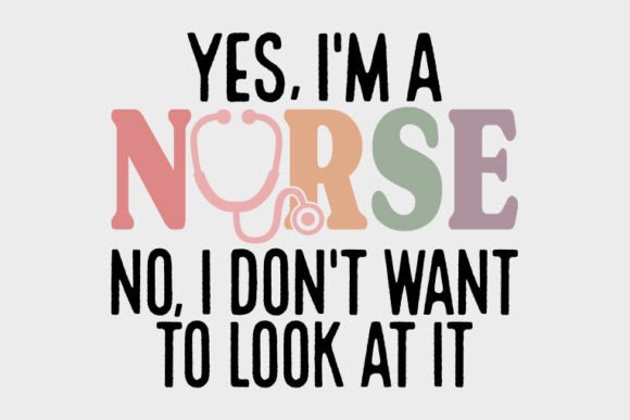 Retro Nurse SVG Design, I'm a Nurse